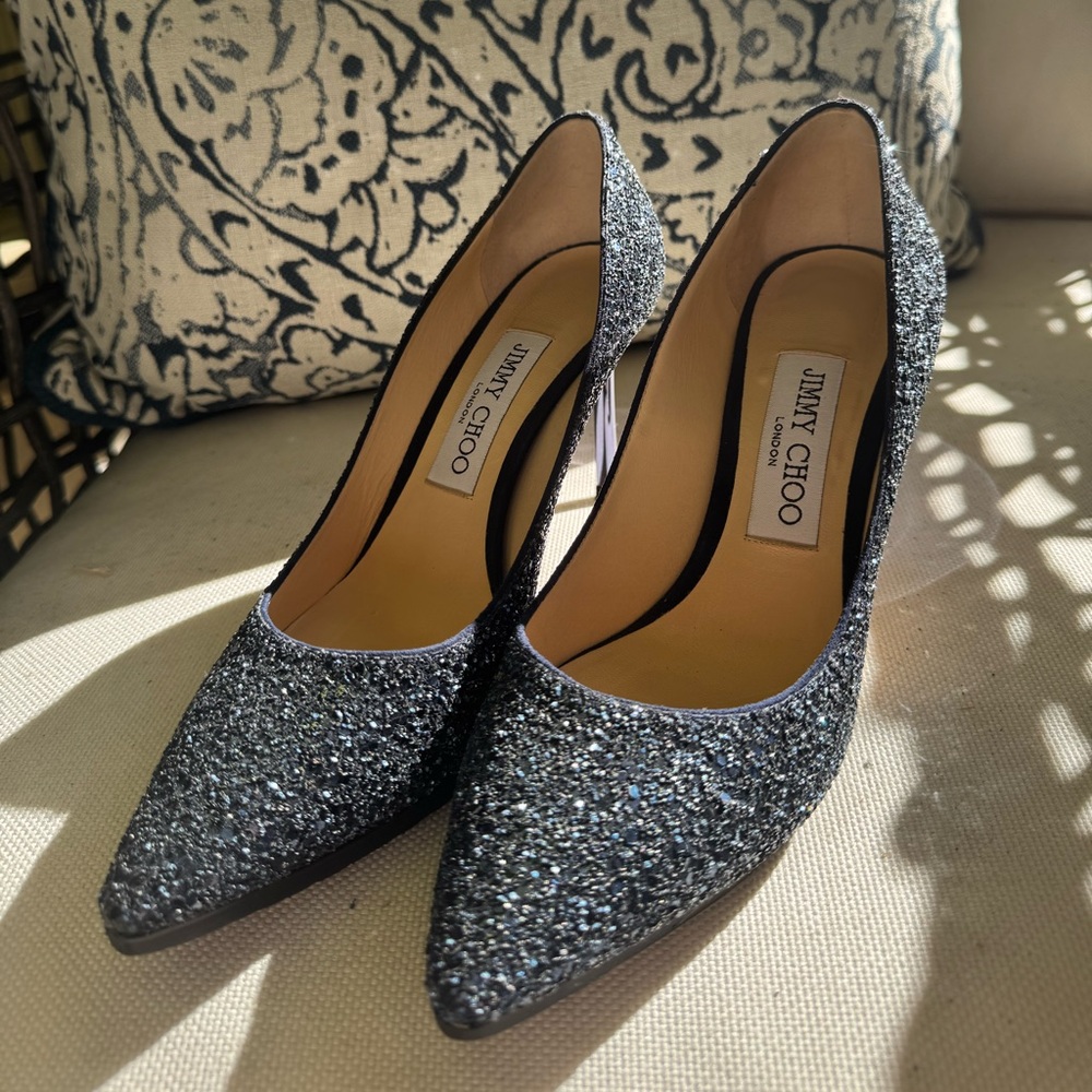 Jimmy Choo Sparkling Heels - Blue